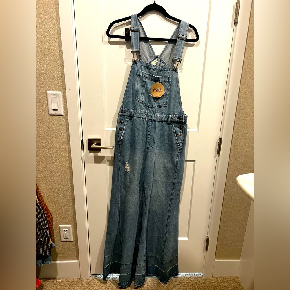 Oversized Flares overalls. tag still on